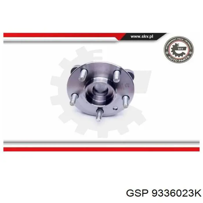 9336023K GSP cubo de rueda delantero