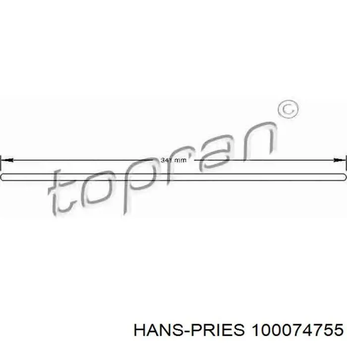 100 074 755 Hans Pries (Topran) casquillo guía, embrague