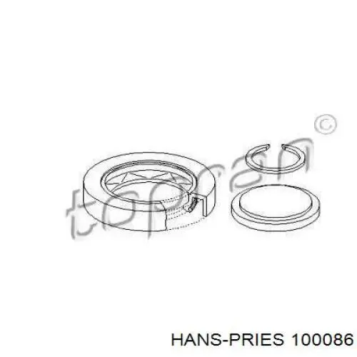 100086 Hans Pries (Topran) anillo reten caja de transmision (salida eje secundario)