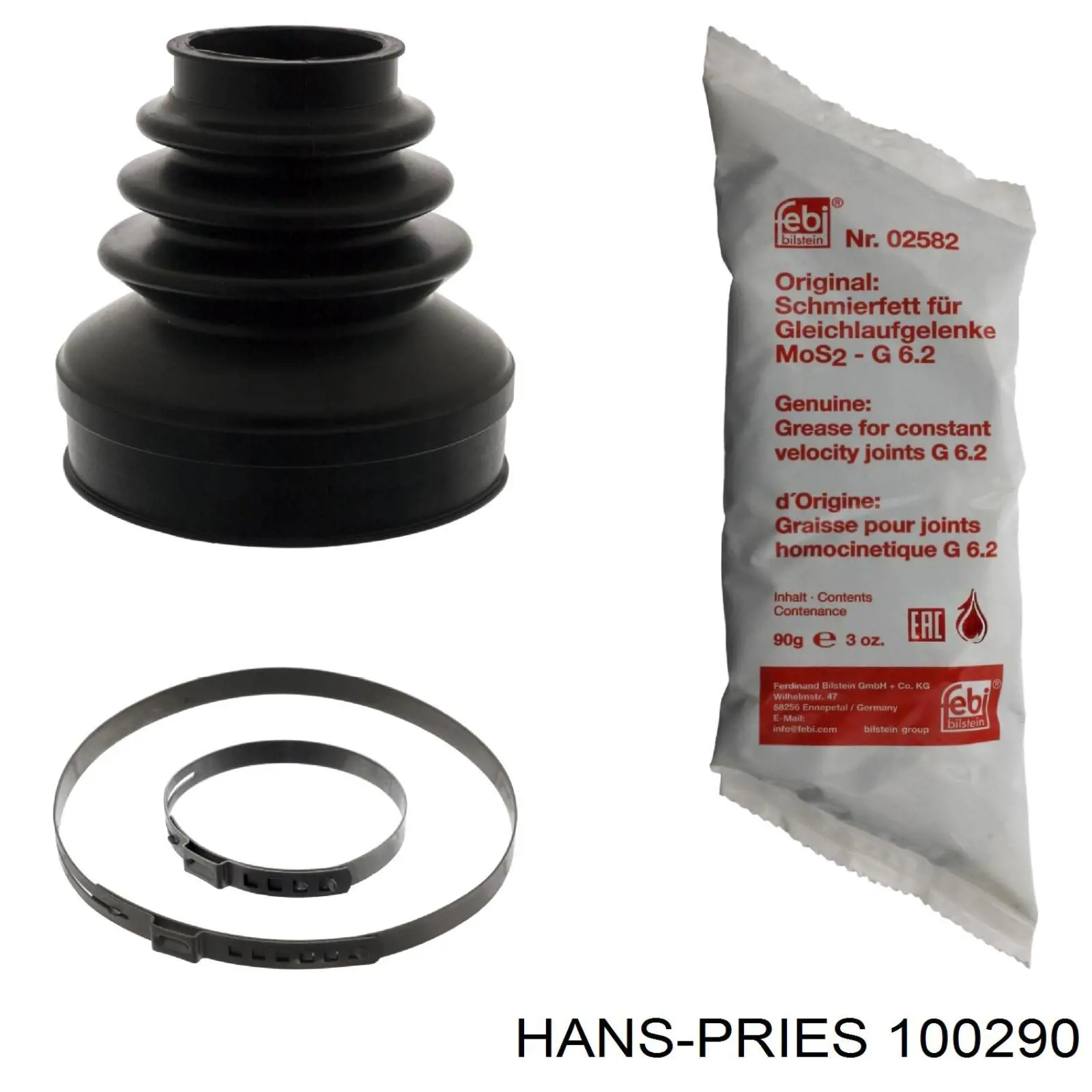 100290 Hans Pries (Topran) junta de válvula, ventilaciuón cárter