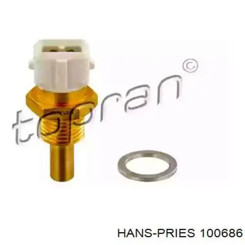 100 686 Hans Pries (Topran) sensor de temperatura del refrigerante, salpicadero