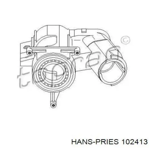 102413 Hans Pries (Topran) caja de сerradura de la dirección