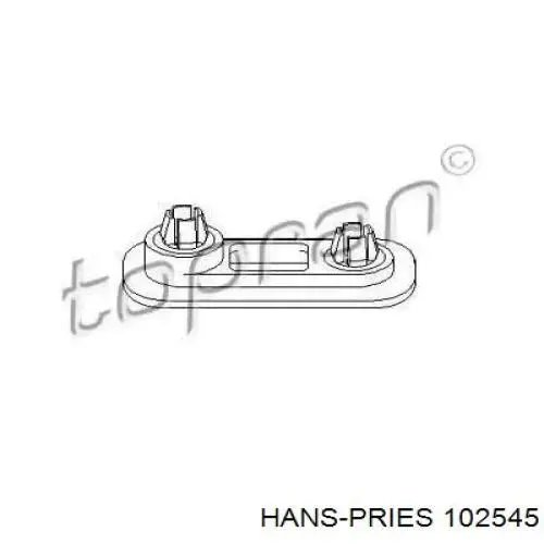 102545 Hans Pries (Topran) Soporte de parachoques delantero