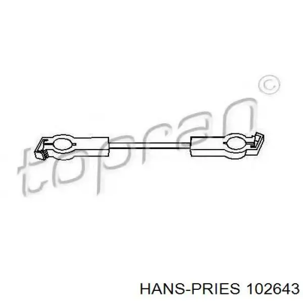 102643 Hans Pries (Topran) varillaje palanca selectora, cambio manual / automático