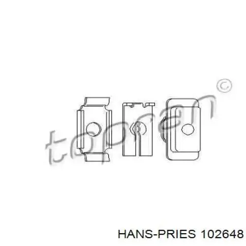 102648 Hans Pries (Topran) juego de reparación, ajuste automático del embrague