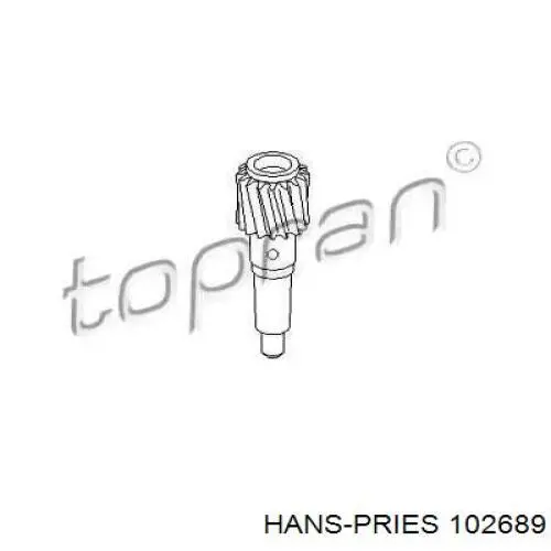 102689 Hans Pries (Topran) corona dentada de velocímetro