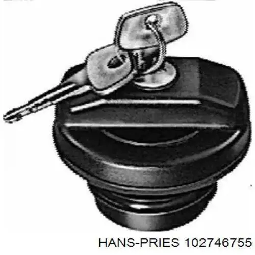 102 746 755 Hans Pries (Topran) tapa (tapón del depósito de combustible)