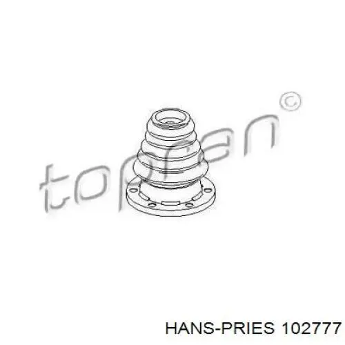 102 777 Hans Pries (Topran) fuelle, árbol de transmisión delantero interior izquierdo