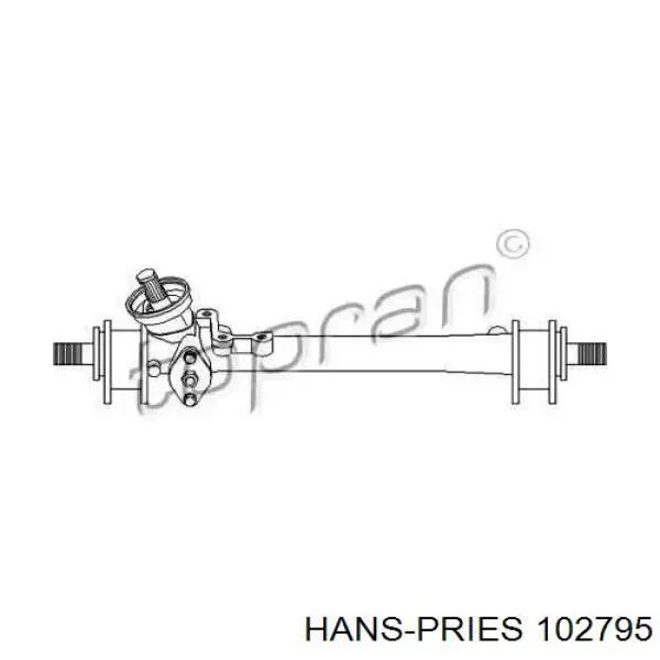 Engranaje de dirección Hans Pries (Topran) 102795 precio, desde 68,52 EUR