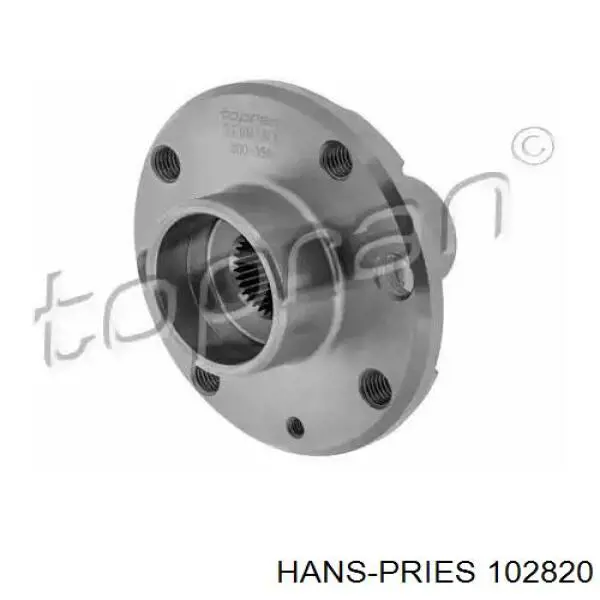 Cubo de rueda trasero izquierdo 102820 Hans Pries (Topran)