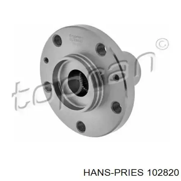 102820 Hans Pries (Topran) Cubo de rueda trasero izquierdo