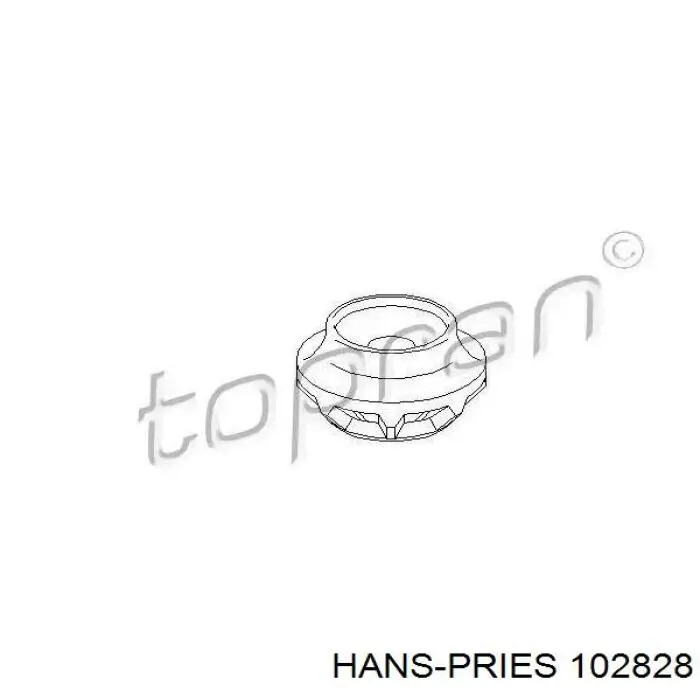 Cazoleta de amortiguador trasero Hans Pries (Topran) 102828 precio, desde 3,11 EUR
