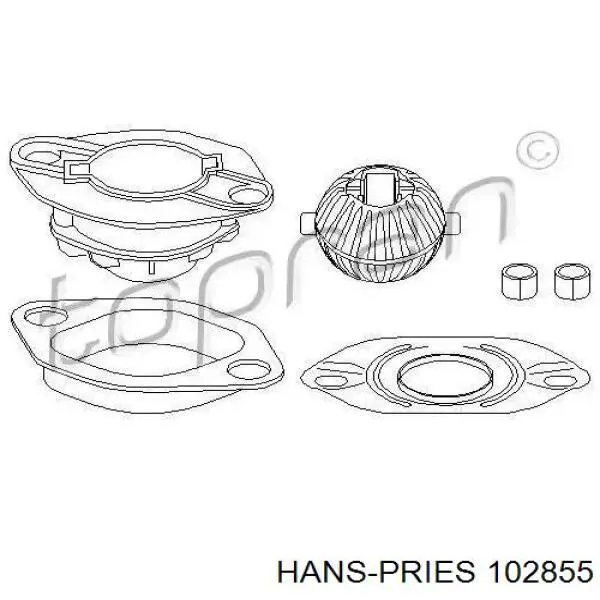 Comprar 102855 Hans Pries (Topran) Juego de reparación de la palanca selectora de cambios