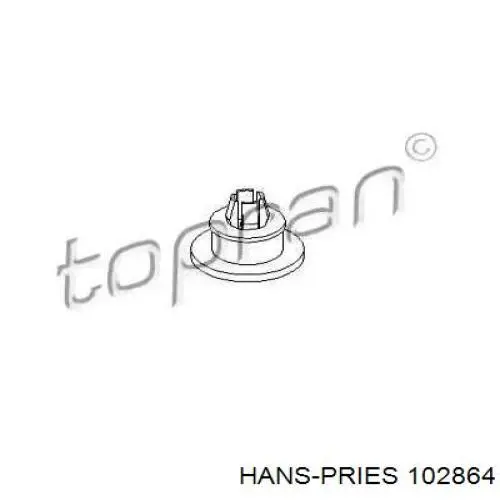 102864 Hans Pries (Topran) soporte de parachoques trasero