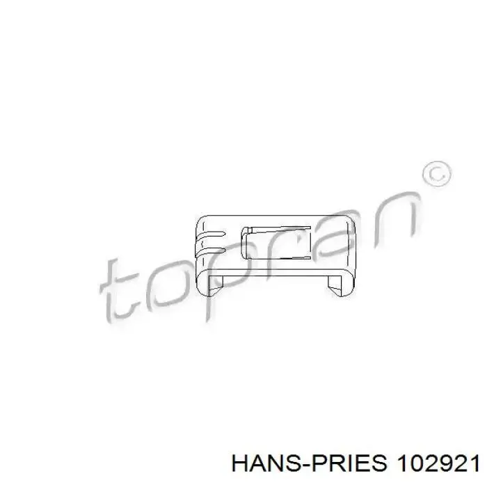 Guía de deslizadera del asiento Hans Pries (Topran) 102921 precio, desde 1,27 EUR