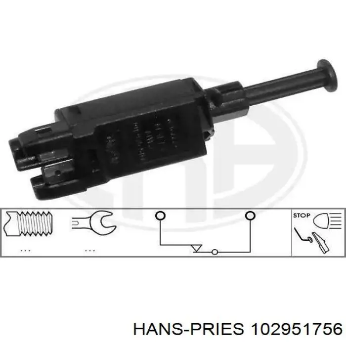 Comprar 102951756 Hans Pries (Topran) Interruptor de luz de freno