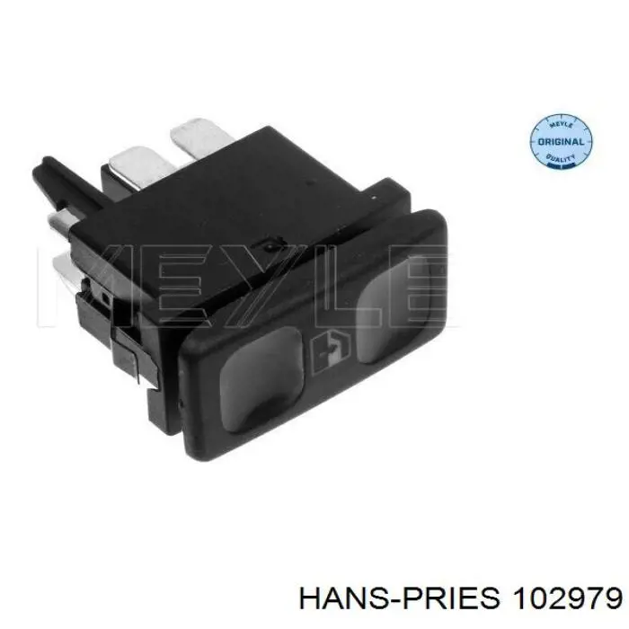 102979 Hans Pries (Topran) botón de encendido, motor eléctrico, elevalunas, consola central