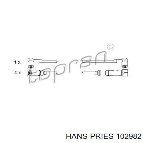 102982 Hans Pries (Topran) cables de bujías