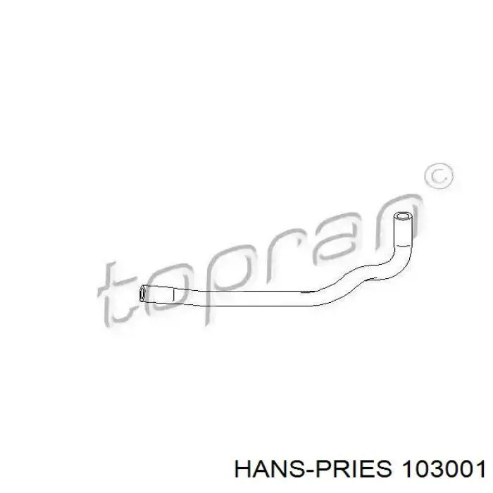 Comprar 103001 Hans Pries (Topran) Manguera de agua refrigerante