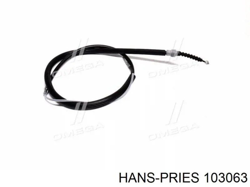 103063 Hans Pries (Topran) cable de freno de mano trasero derecho/izquierdo