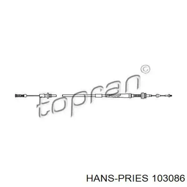 103086 Hans Pries (Topran) silga de acelerador