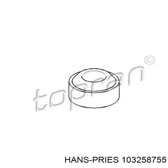 103 258 755 Hans Pries (Topran) silentblock extensiones de brazos inferiores delanteros