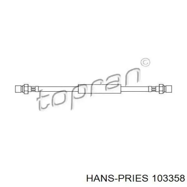 103358 Hans Pries (Topran) latiguillo de freno delantero