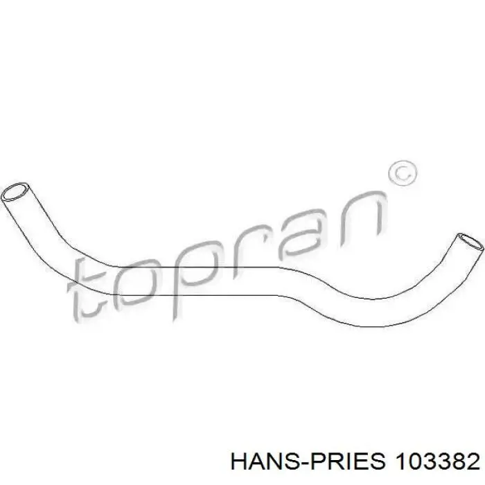 103382 Hans Pries (Topran) tubería de radiador arriba