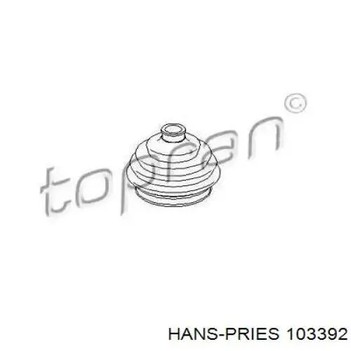 103392 Hans Pries (Topran) fuelle, árbol de transmisión delantero exterior