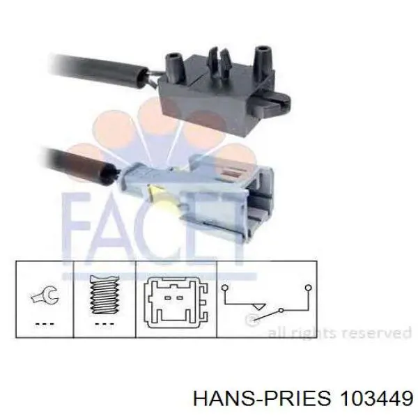 Comprar 103449 Hans Pries (Topran) Manguera inferior del radiador