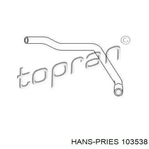 Comprar 103538 Hans Pries (Topran) Manguera de calefacción, entrada
