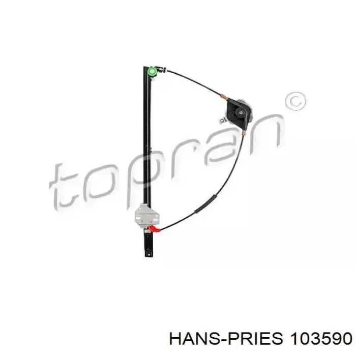 Comprar 103590 Hans Pries (Topran) Mecanismo de elevalunas delantero izquierdo
