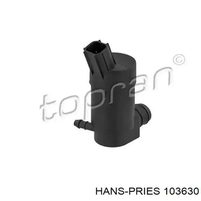 Comprar 103630 Hans Pries (Topran) Bomba de agua limpiaparabrisas, delantera
