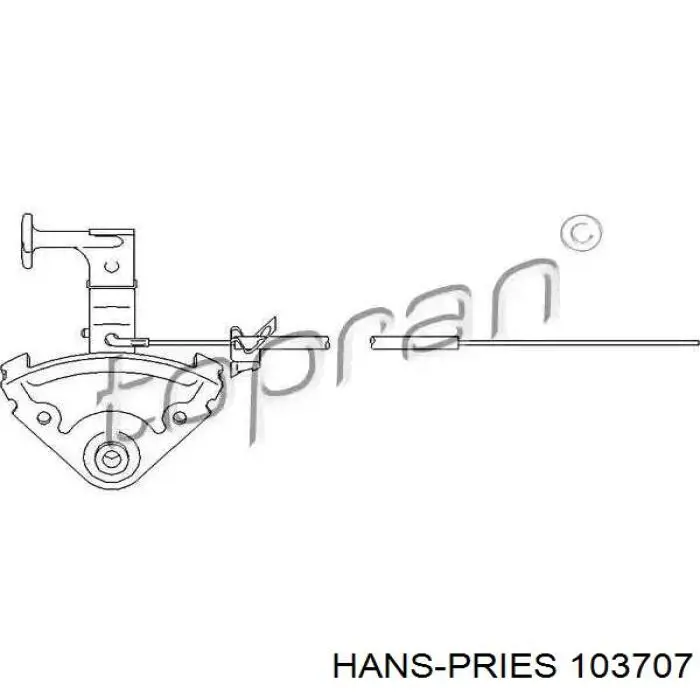 Comprar 103707 Hans Pries (Topran) Cable de capó del motor