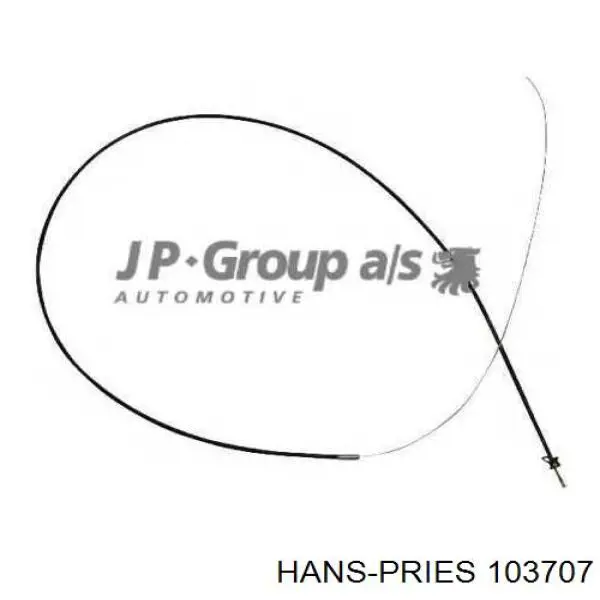 Cable de capó del motor 103707DE5 Hans Pries (Topran)