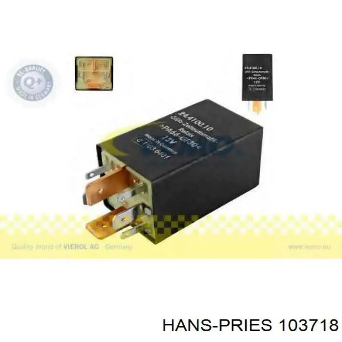 Comprar 103718 Hans Pries (Topran) Caja precalentamiento bujias