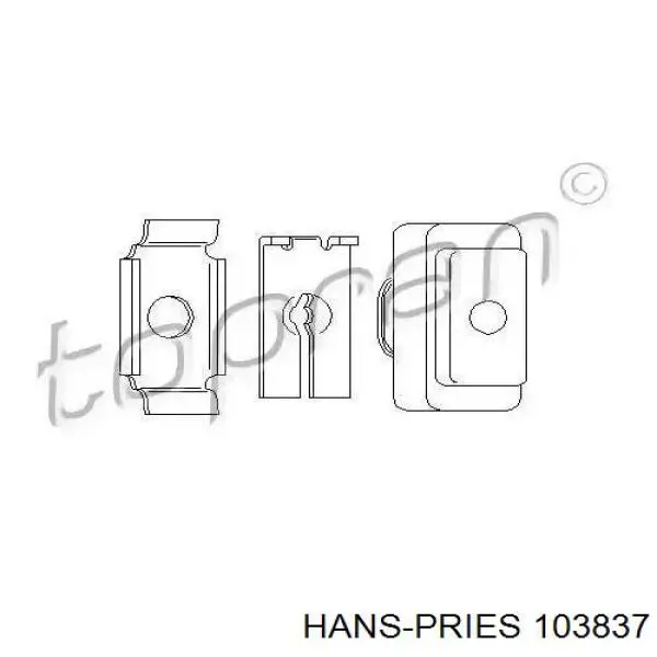 103837 Hans Pries (Topran) cable de embrague