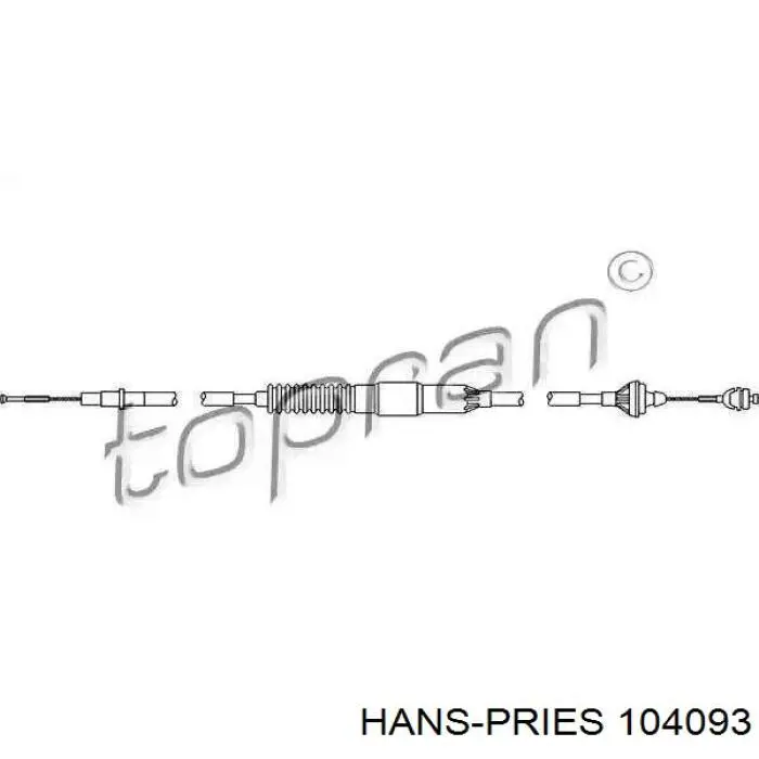 Cable de embrague Hans Pries (Topran) 104093 precio, desde 31,93 EUR