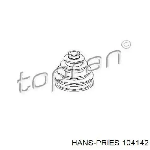 104142 Hans Pries (Topran) fuelle, árbol de transmisión delantero exterior