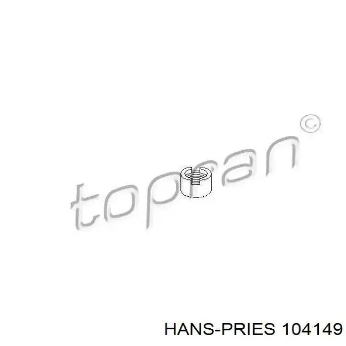 104149 Hans Pries (Topran) silentblock en barra de amortiguador delantera