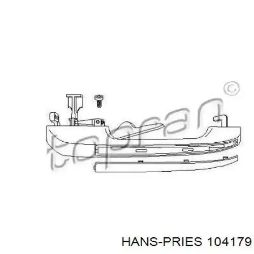 104179 Hans Pries (Topran) tirador de puerta exterior trasero derecho