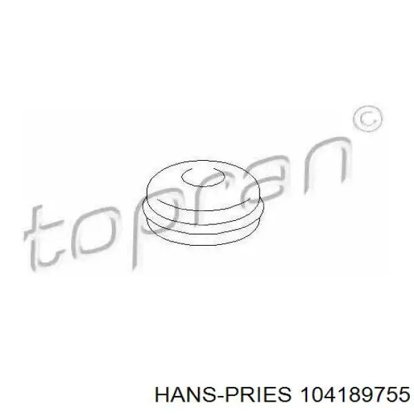 104 189 755 Hans Pries (Topran) tapa de buje de llanta