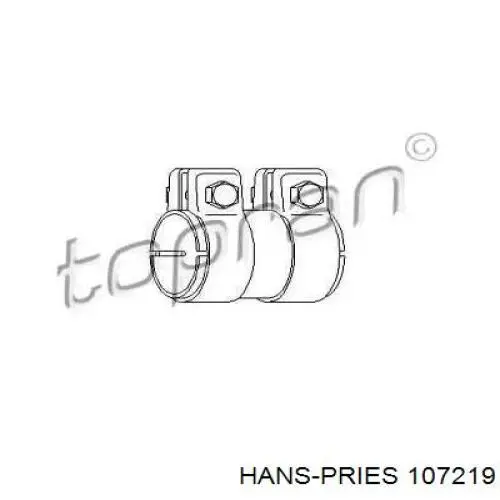Abrazadera delantera del silenciador Hans Pries (Topran) 107219 precio, desde 2,28 EUR