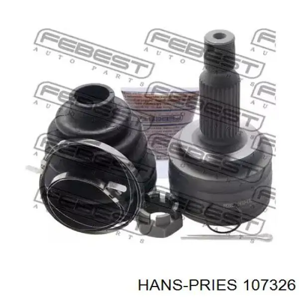 107326 Hans Pries (Topran) Brida del sistema de refrigeración (triple unión)
