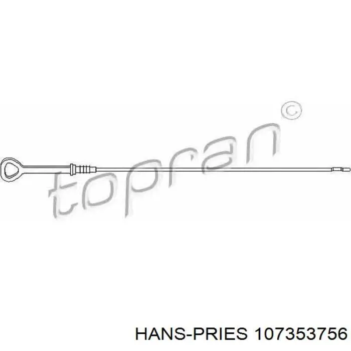 107 353 756 Hans Pries (Topran) varilla del nivel de aceite