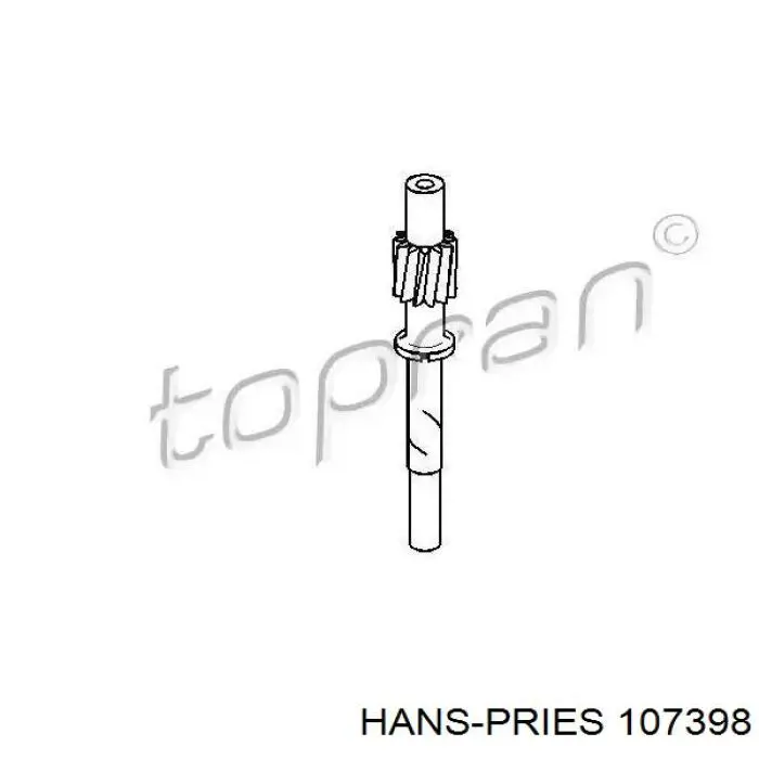 107398 Hans Pries (Topran) corona dentada de velocímetro