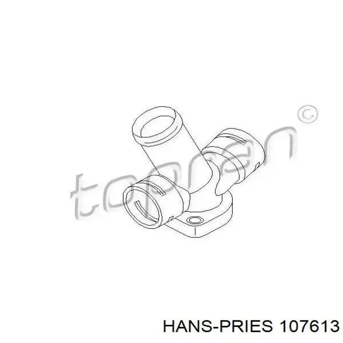 Comprar 107613 Hans Pries (Topran) Brida del sistema de refrigeración (triple unión)