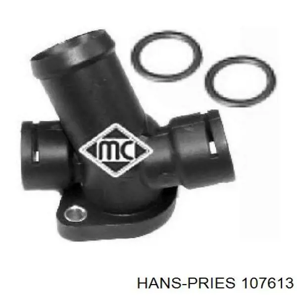 Brida del sistema de refrigeración (triple unión) 107613 Hans Pries (Topran)
