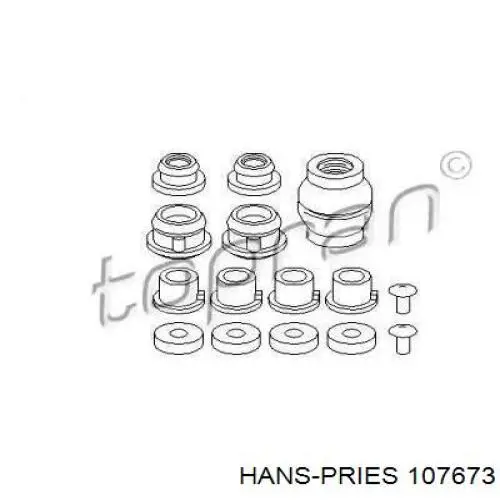 107673 Hans Pries (Topran) juego de reparación palanca selectora cambio de marcha