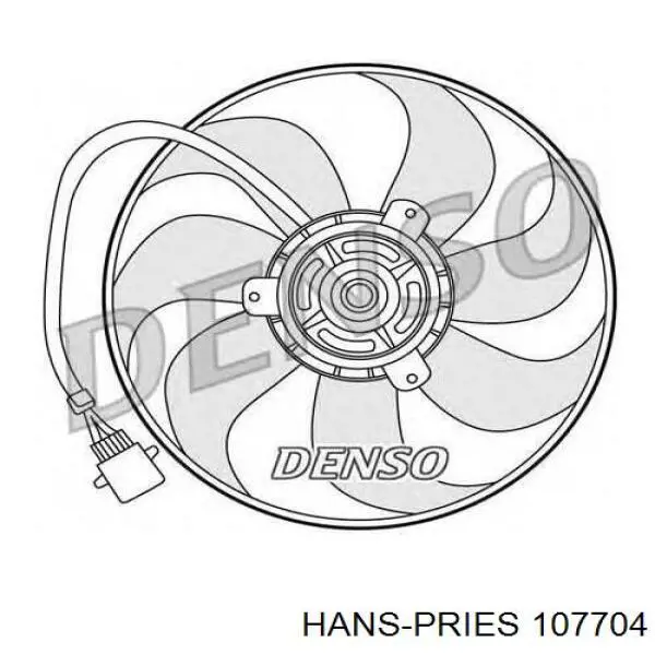 Ventilador del motor 107704 Hans Pries (Topran)